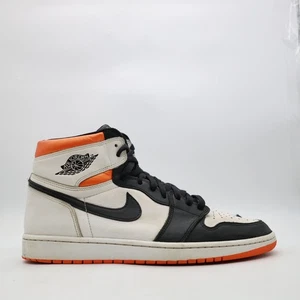 Nike Jordan 1 Men's Size 13 Retro High OG Electro Orange Sneakers Basketball - Picture 1 of 11