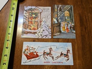 SELTENES ALTES VINTAGE KONVOLUT 3 WEIHNACHTSGRUSSE 50ER JAHRE #7 - Bild 1 von 5