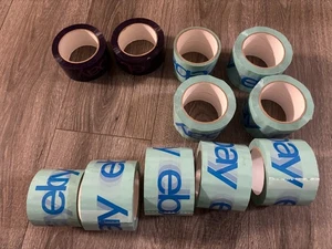 11 rollos de cinta de envío de marca con logotipo de color eBay 75 yardas x 2" - Imagen 1 de 2