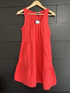 Magenta Sleeveless Gauze Cover Up Women’s Mini Sun Dress NWT Sz XS - Picture 1 of 7