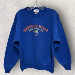 Vintage 90’s Buffalo Bills Crewneck Sweatshirt - Medium - *HOLE* - Picture 1 of 6