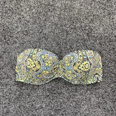 Top de bikini para mujer Victoria’s Secret Swim negro cachemir coqueteo bandeau talla 32D Foto 1 de 4