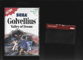 Sega Master System GOLVELLIUS: VALLEY OF DOOM  w/Cartridge & Box (CB)