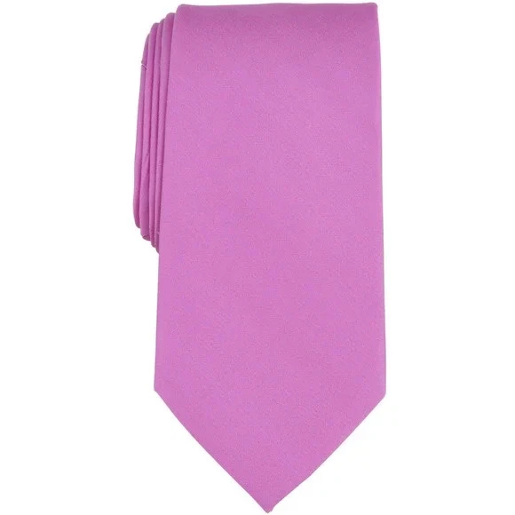 Corbata para hombre Michael Kors mezcla de seda zafiro liso - lavanda Foto 1 de 1