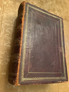 c1850 The Family Devotional Bible, Containing the Old and New Testaments & Ref.. - Picture 1 of 14