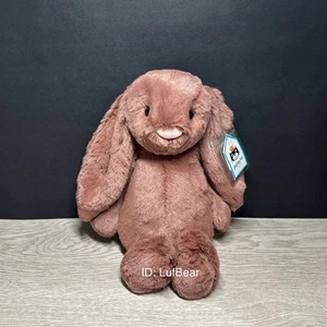 AUTHENTIC❗️Jellycat medium bashful fudge bunny- NWT Retired - SHIPS SAME DAY! - Picture 1 of 5