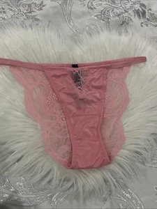 Victoria's Secret Cheeky Strap Bikini Höschen Neu mit Etikett Pink Größe S - Bild 1 von 4