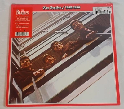 NEW SEALED 2023 THE BEATLES RED 1962-1966 COMPILATION 180G VINYL ALBUM 3-LP - Image 1 of 4