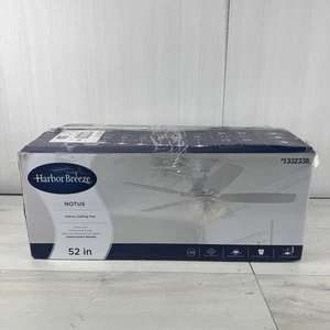 Harbor Breeze Ceiling Fan White Notus 52" 1332338 5 Reversible Blade 3 Way Mount - Picture 1 of 24