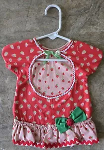 New Clothespin Dress Bag Handmade With Lining And Hanger Strawberries #13 - Picture 1 of 4