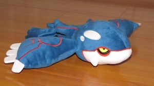 KYOGRE Poke Plush Pokemon Center USA Doll 16 in. 38 cm Larger Blue Whale NEW - Picture 1 of 6