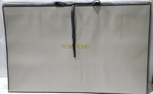 TOM FORD Paper Shopping BAG 31.5 x 20 x 12 Boutique Empty Gift Gray Gold QTY 5
