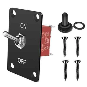 Heavy Duty Toggle Switch On-Off 12V DC 30A 2 Pin 2 Position SPST Waterproof Mari - Picture 1 of 6