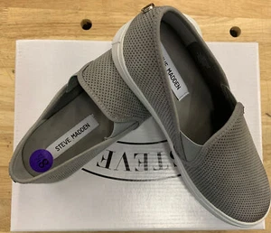 Steve Madden ~ Zarayy Proforated Slip-on Sneaker ~ Women's Grey US Sz. 8.5 New! - Picture 1 of 5