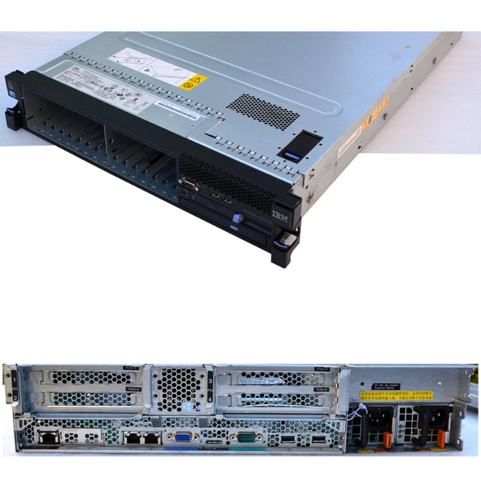 IBM X3650 M3 2U Server 2xIntel E5630 2.53 GHz 16GB RAM RAID M5014 SAS SATA SN75 - Image 1 of 1