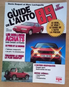 LE GUIDE DE L'AUTO - 1989 - Les Editions La Presse - Etat Collector - Picture 1 of 24
