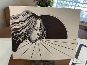 Rod Ivey Lithographie (?) Afroamerikanischer Künstler 1978 One Voice S/W - Bild 1 von 4