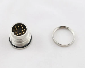 Tuchel,Einbaustecker 12pol, für Funkgerät,SEL,BOSCH AEG,vergoldete Kontakte,NEU - Bild 1 von 3