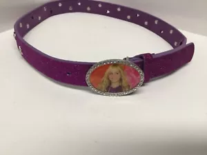 Cintura moda bambina vita 25/29 larghezza 1.0 lunghezza 32 stelle viola glitter 212A - Foto 1 di 7