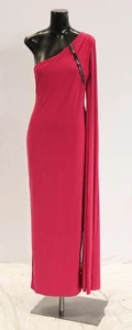 Club London Women's Dominique Cape Sleeve Bodycon Maxi Dress LB3 Pink Size US:10 - Picture 1 of 7