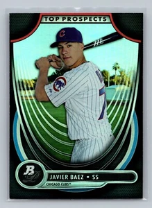 JAVIER BAEZ TOP PROSPECTS 2013 BOWMAN PLATINUM CUBS - Foto 1 di 2