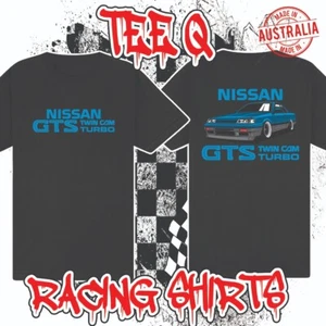 Nissan R31 Skyline GTS Twin Cam Turbo Black Tee ~ 100% Australian Cotton Car JDM - Picture 1 of 2