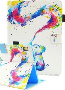 Hülle Ständer iPad 10,2" 9. Gen Baby Regenbogen Elefant, Auto Wake/Sleep, Stifthalter - Bild 1 von 9