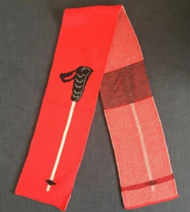 Y2K GAPkids ROTER SKISTOCK WINTERSCHAL - ONE SIZE NIEDLICH - Bild 1 von 2