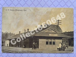 Roseburg OR-SP Train Depot-Railroad Station-Douglas Co-Oregon-Ore-RR - Imagen 1 de 2