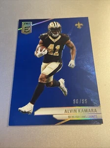 2024 Panini Donruss Elite Alvin Kamara Blue #d /99 New Orleans Saints #46 - Picture 1 of 2