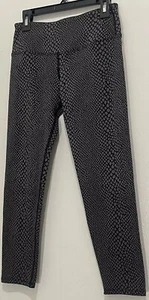 Hard Tail Women’s Capri Leggings Black Gray Snakeskin Workout Yoga Sz X Small - Picture 1 of 5