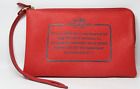 Coach Pouch Storypatch Insert Bag F36658 Red Zip Up From Corner Small Mark
