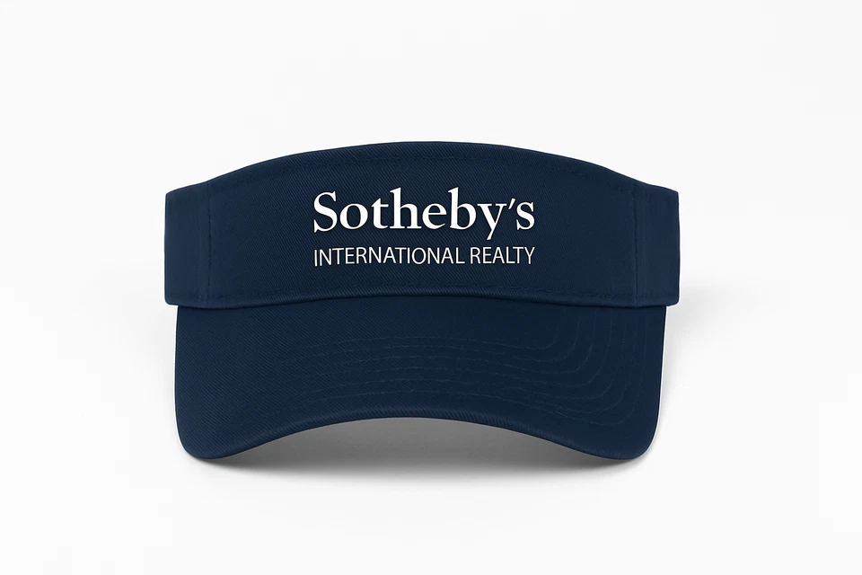 NUEVO CON ETIQUETAS 100% Auténtico Sotheby's International Realty Cliente Regalo Visera/Gorra Azul Marino Foto 1 de 1
