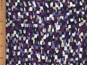 Confetti Fabric 100% Cotton By The Yard 60" Wide Purple Tan White Black #FA38 - Picture 1 of 1