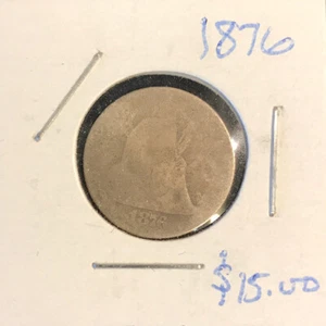 1876 Seated Dime AG (DB1:91) - Picture 1 of 2