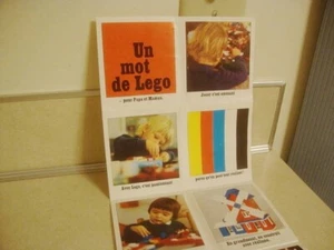 Original LEGO Pamphlet from 1960's Colorful Fold out for Mom Dad Parents French! - Picture 1 of 9