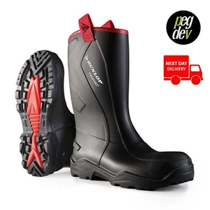 PUROFORT+ STIVALI WELLY WELLINGTON ROBUSTI FULL SAFETY NERI  - Foto 1 di 1