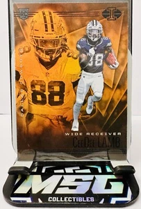 2020 Panini Illusions CeeDee Lamb Rookie Trophy Collection Orange #18 RC Cowboys - Picture 1 of 2