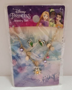 Disney Princess Rapunzel Jewelry Earrings Necklace Halloween Costume Cosplay New - Picture 1 of 5