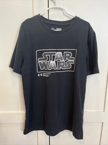 Under Armour Star Wars Boys Black T-Shirt Medium - Picture 1 of 5