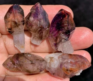 ¡CETROS 44,2 G 5 PIEZAS! Diamante! Cristal de amatista para cabello esquelético Super Seven ie2601 - Imagen 1 de 12