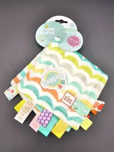 Taggies Bright Starts 12" X 12" piccola coperta di sicurezza bambino Lovey verde 0M+ - Foto 1 di 4
