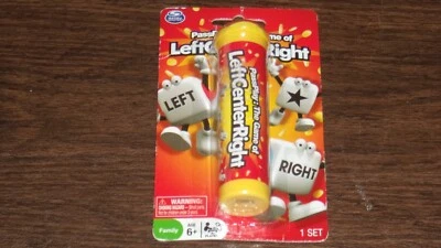New Pass Play: The Game Of Left Center Right Complete Dice Game Spin Master Tube - Image 1 of 2