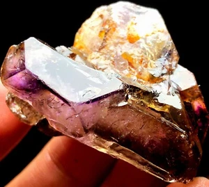 58g 1 grado diamante! Muestra de cristal de cuarzo amatista esquelética Super Seven M240 - Imagen 1 de 7