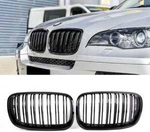 SNA X5 X6 Grill, Front Kidney Grille for (2007-2013) BMW X5 E70 (2008-2014) X6 E - Foto 1 di 5