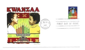 5737 Kwanzaa 2022 Panda Cachets FDC - Picture 1 of 1