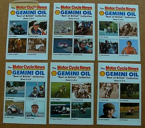 Motor Cycle News Racing Speedway Racers Joey Dunlop Stickers Shell Oil Poster - Picture 1 of 5