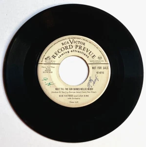 BOB HAYMES & LISA KIRK 45 RPM RCA PROMO 47-4715 Till The Sun Shines Nellie Blues - Picture 1 of 2