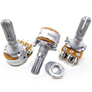 3ps Japan ALPS Volume cntrl RK163 Type16 potentiometer Stereo A B 100K /50K /10K - Picture 1 of 5