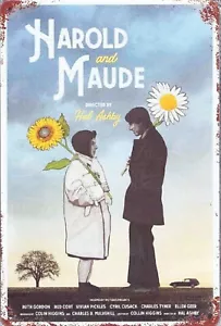 Harold and Maude - Película de culto diseño de póster vintage letrero de metal de hojalata - Imagen 1 de 1